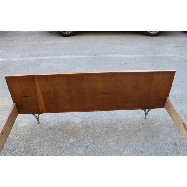 Italian Chestnut Bed attributed to Gio Ponti, 1950s For Sale - Image 9 of 18