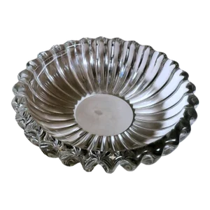 1930s Art Deco Production Daum Design Pierre d'Avesn French Molded Glass Bowl