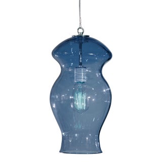 Sol Pendant Light from the Versuvius Collection in Steel Blue For Sale