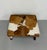 Mid 20th Century Vintage Cowhide Ottoman With Nailhead Trim For Sale - Image 5 of 7
