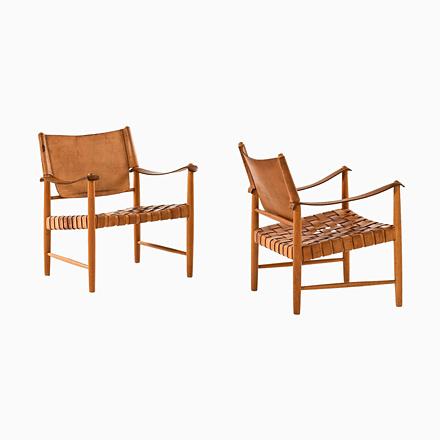 Easy Chairs in Beech Wood, 1950s, Set of 2 For Sale - Image 12 of 12
