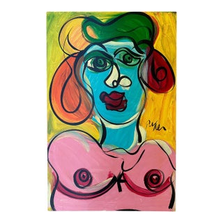 Abstract Portrait, Peter Keil, 1990s For Sale