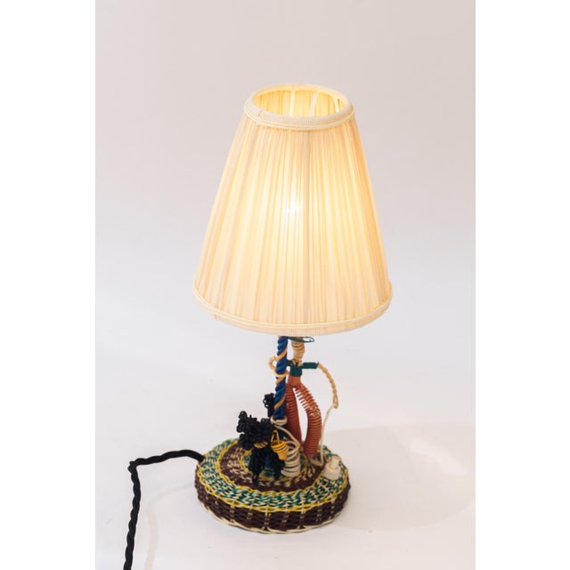 Handcrafted Table Lamp in Wire Vienna, 1960s For Sale - Image 14 of 18
