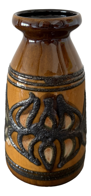 Fat Lava Vase from Strehla Keramik, 1960s