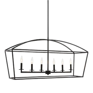 Clayton 6 Light Linear Chandelier