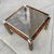 Mid-Century Modern Faux Tortoiseshell & Brass End Table For Sale - Image 12 of 13