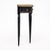 French Louis XVI Style Ebonized, Brass and Marble Demi-Lune Console Table For Sale In Austin - Image 6 of 9