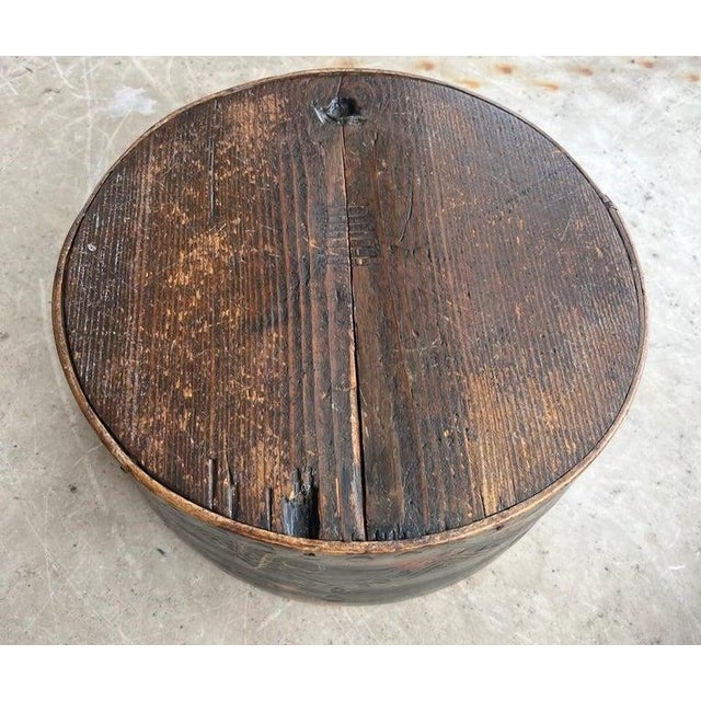 Original Painted Signed and Dated 1818 Pantry Box For Sale In Los Angeles - Image 6 of 6