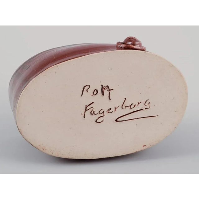 Ceramic Swedish Ceramic Vase by Rolf Fagerberg For Sale - Image 7 of 8