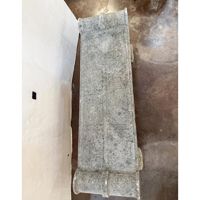Large English Garden Stone Bench Seat in the Classical Style For Sale - Image 17 of 17