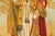 19th Century Rare Hand Made Antique Religious Devotional Textile Artwork 19th Century Religious Silkwork Catholic Bishop Saint Home Wall Decor For Sale - Image 5 of 18