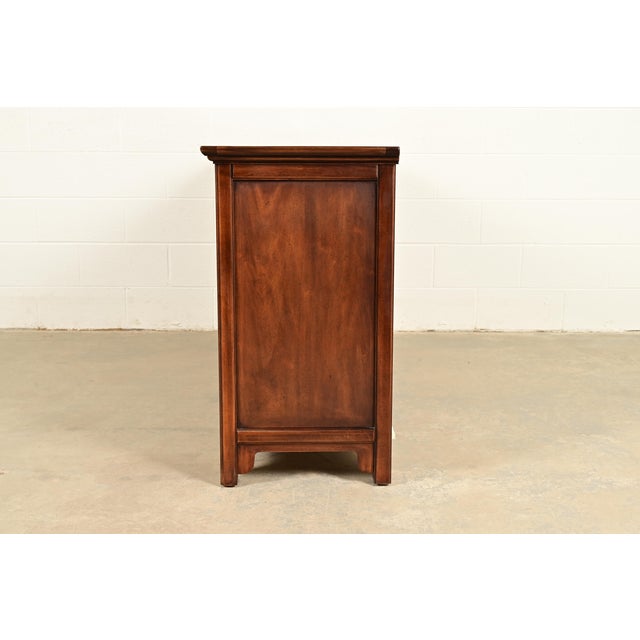 Henredon Hollywood Regency Chinoiserie Walnut Sideboard Credenza, Circa 1970s For Sale - Image 15 of 18