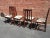 Brown Classic English Dining Table & Set of Four English Solid-Oak Dining Chairs, With Barley Twist Legs and Drop-in Seats. For Sale - Image 8 of 8