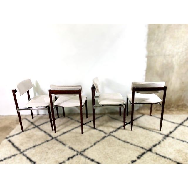 Vintage Dining Chairs by C. Denekamp for Thereca, 1960s, Set of 4 For Sale - Image 10 of 12