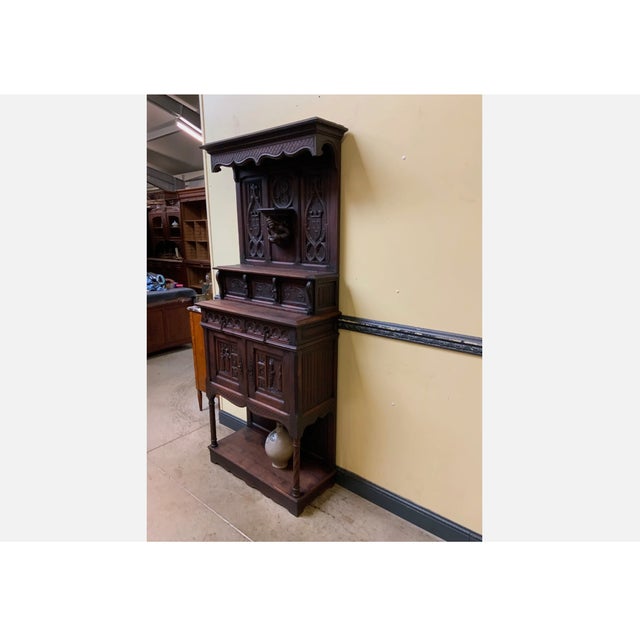 Antique Neo-Gothic Cabinet, 1880 For Sale - Image 10 of 17