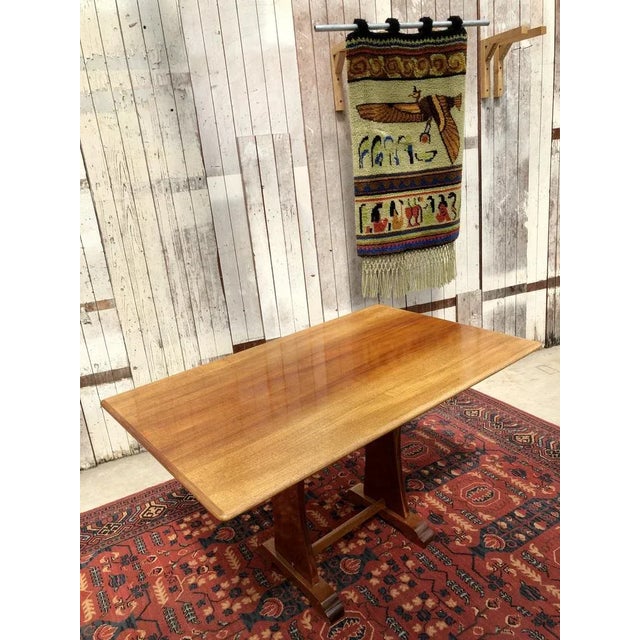 Mid-Century Modern Danish Modern Teak Dining Table with Under-Table Magazine Rack, 1960s For Sale - Image 3 of 6