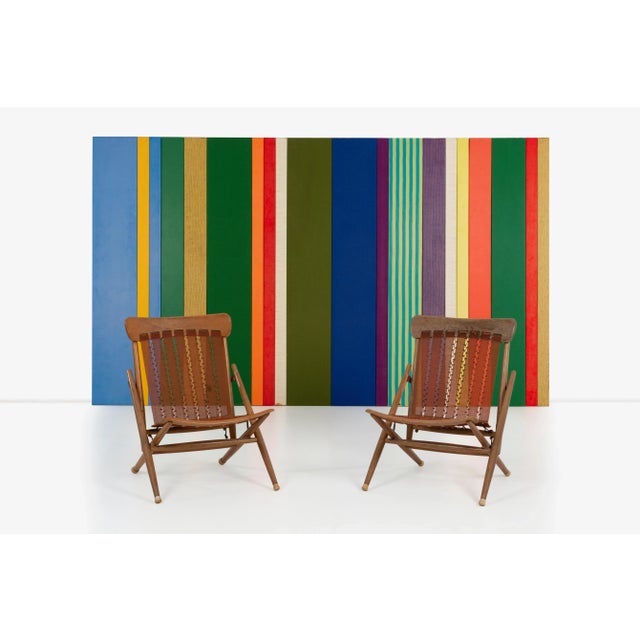 Maruni Maruni Mokko of Japan Folding Sling Chairs - A Pair For Sale - Image 4 of 13