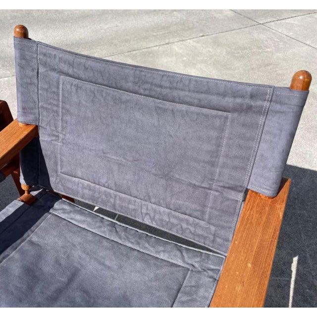 Wood Borge Jensen for Bernstorffsminde Møbelfabrik Teak Safari Chairs - A Pair For Sale - Image 7 of 12