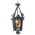 Black French Iron Neo-Gothic Lantern with Stained Glass, circa 1880 For Sale - Image 8 of 8