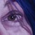 Dare A Peek by Shaina Craft | Oil on wood panel close-up of a human eye For Sale