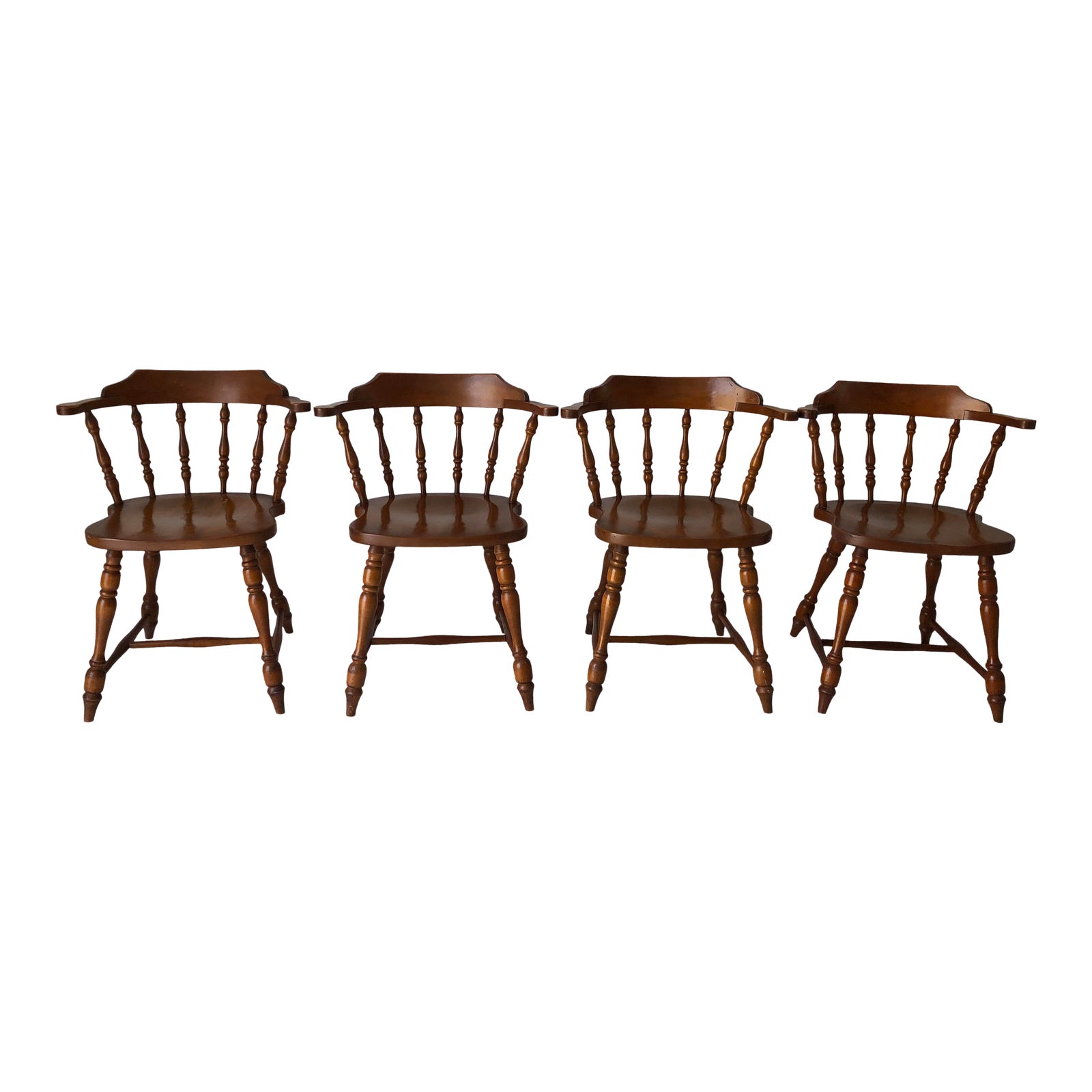 Vintage Country Style Hale Furniture Co. Maple Chairs S/4 Chairish