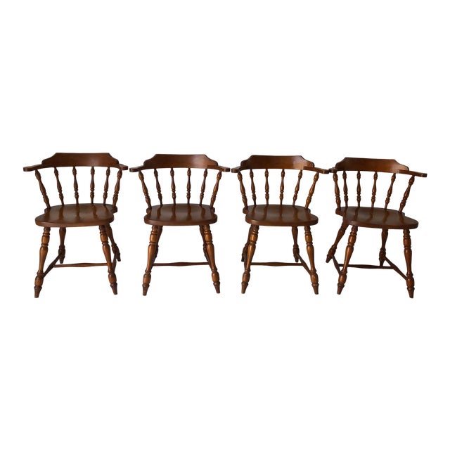 Vintage Country Style Hale Furniture Co. Maple Chairs S/4 Chairish