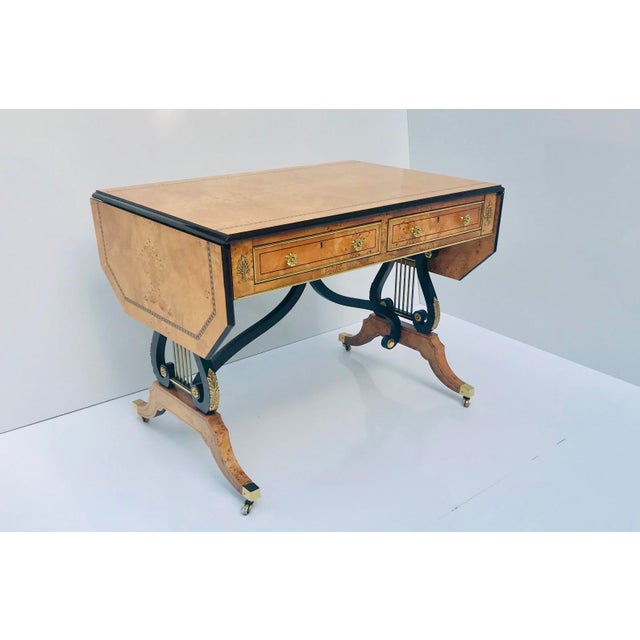 Regency Baker Writing Desk/Library Table For Sale - Image 13 of 13