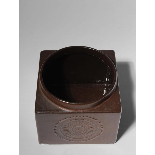 Brown Ceramic Vase by Göran Andersson for Upsala-Ekeby, 1960s For Sale - Image 6 of 8
