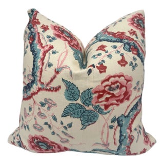 Quadrille Tree Peony Multi Pillow Cover For Sale