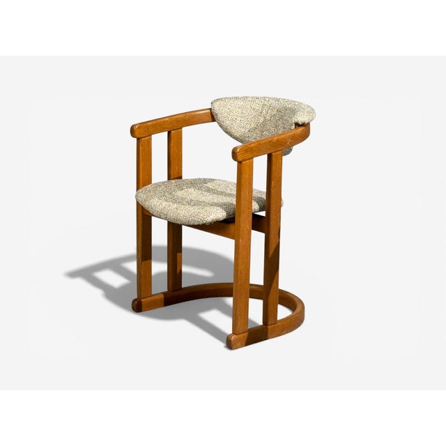 1960s German Modern, Occasional Chairs, Tweed, Beech, Germany, 1960s For Sale - Image 5 of 10