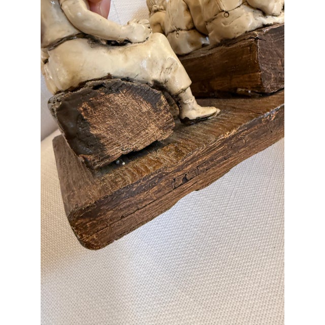 Plastic Circa 1990's Betty Difuntorum "Study Time" Resin Sculpture For Sale - Image 7 of 12