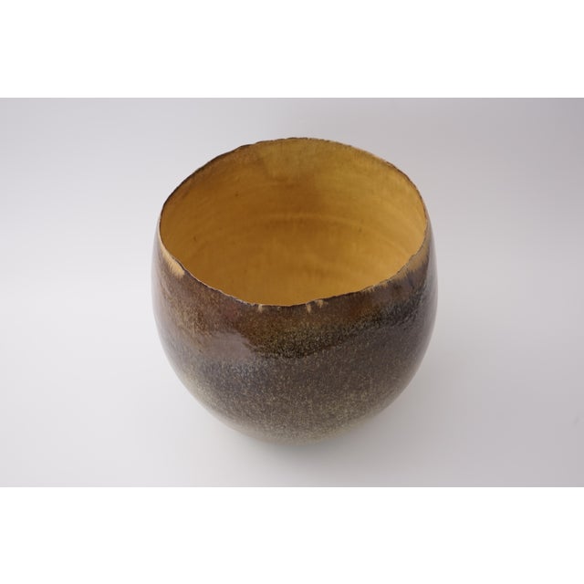 Gray Large Studio Ceramic Bowl by Sabine Jeck, 1980s For Sale - Image 8 of 13