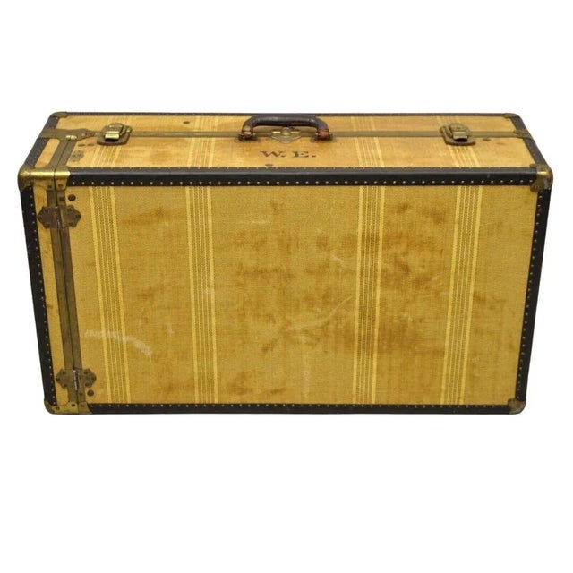 Early 20th Century Antique Overland Fitted Steamer Trunk Luggage For Sale - Image 13 of 13