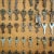 Folk Art Folk Art Framed Vintage Keys on PegBoard For Sale - Image 3 of 9
