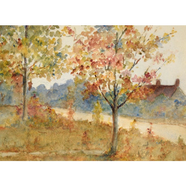 American Autumn by the River - Landscape by J. B. Schock For Sale - Image 3 of 8