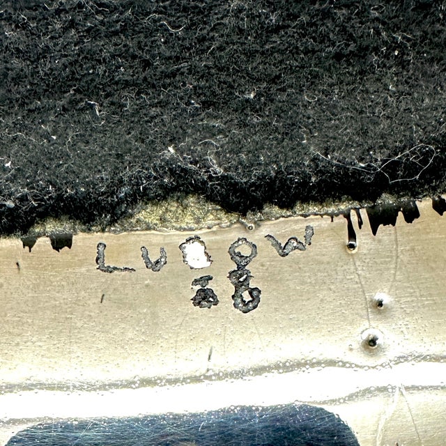 Gigantic Artisanal Modernist Style Glass Bowl, Signed For Sale - Image 11 of 11