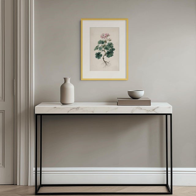 Botanical Study of Robert's Geranium with Root System – Fine Art Print This museum-quality fine art print reproduces an...