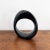 Postmodern 1980s Haeger Gloss Black Postmodern Abstract Circular Twisted Orb Sculpture For Sale - Image 3 of 10