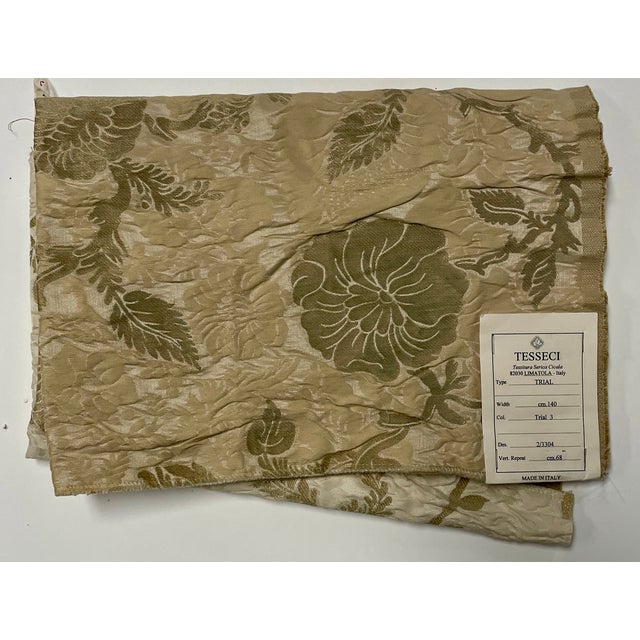 Ralph Lauren “Wiltmore Gilded” Italian Silk Floral Brocade Fabric - 3 Yards - For Sale In Monterey, CA - Image 6 of 6