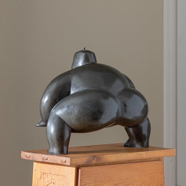 Fernando Botero Large-Scale Signed Bronze "Sumo Wrestler" Sculpture, Signed Yuri, 2005 For Sale - Image 4 of 18
