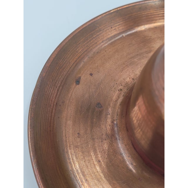 Vintage Hand-Hammered Mexican Copper Sombrero Ashtray or Catch-All For Sale In Mobile - Image 6 of 10