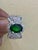 Green Vintage 3 Carat Oval Tsavorite & 2.2 Carat Diamond Ring , Platinum 16.4Gm Estate For Sale - Image 8 of 18