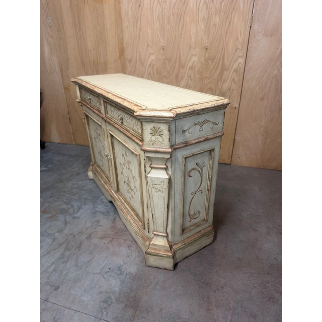 Century Furniture Italian Provincial Painted Sideboard For Sale - Image 9 of 9