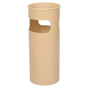 Mid-Century Italian Cream Plastic Umbrella Stand by Gino Colombini for Kartell, 1970s