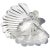 Transparent Cartier Signed Murano Seguso Vintage Crystal Clear Ribbed Surface Italian Art Glass Seashell Shell Bowl For Sale - Image 8 of 11