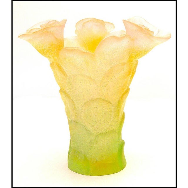 Daum Rose Vase, Daum For Sale - Image 4 of 5