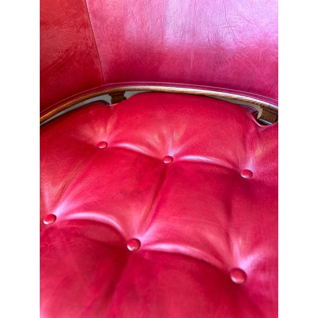 Soane Britain Custom Made One of a Kind Leather Chair For Sale - Image 4 of 12