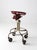 Vintage Industrial Rolling Stool With Cast Iron Tractor Seat For Sale - Image 9 of 18