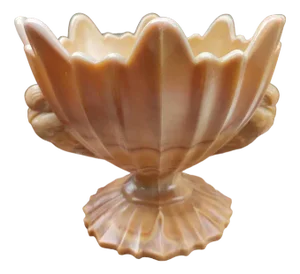 Art Deco Glass Cake Stand from United Glassware STS Abel, 1930s
