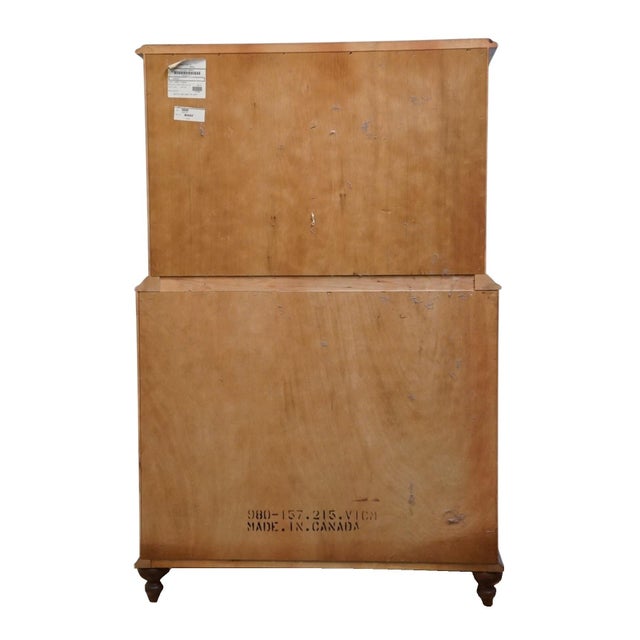 Durham Furniture Saville Row Collection Solid Cherry Early American 39" Chest on Chest 980-157 For Sale - Image 10 of 13